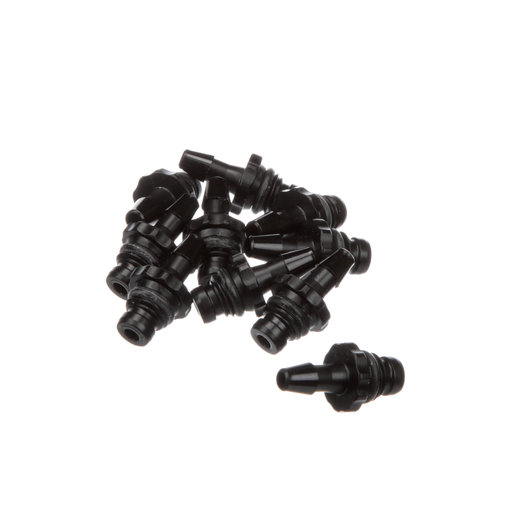 Connector, BP Fitting, Plastic Male Luer Connector w/ Barbed End for Tri-Purpose Sphygmomanometer (10/PK) by Hillrom/Welch Allyn  ID 5082-168